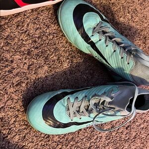 Nike Aqua and Black Athletic Shoes